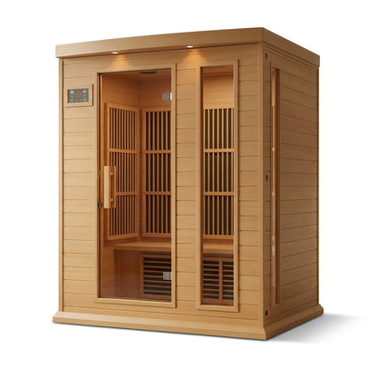 3 - Person FAR Infrared Sauna in Hemlock — Studio Shot